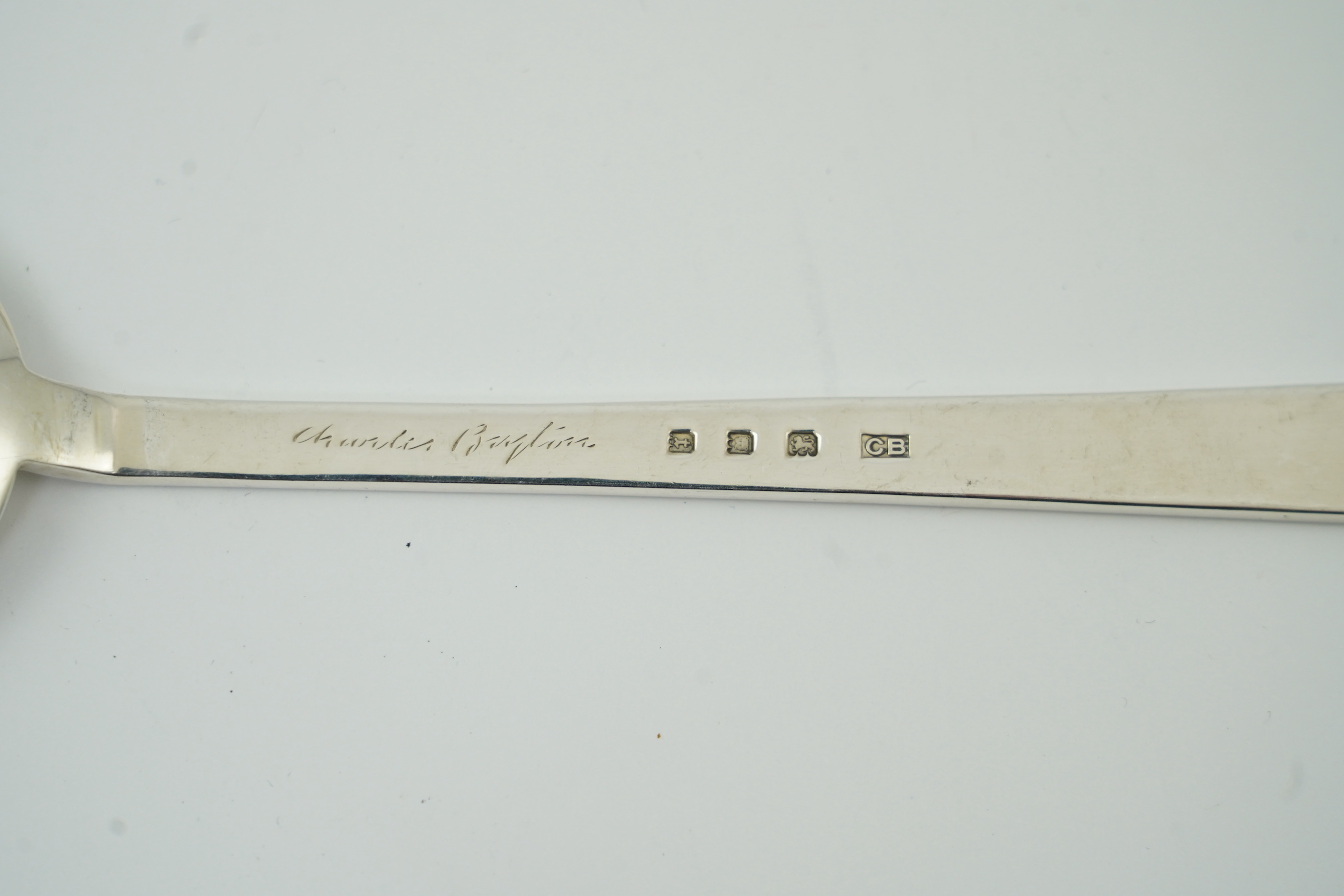 A canteen of George V Art Deco silver cutlery, by Charles Boyton